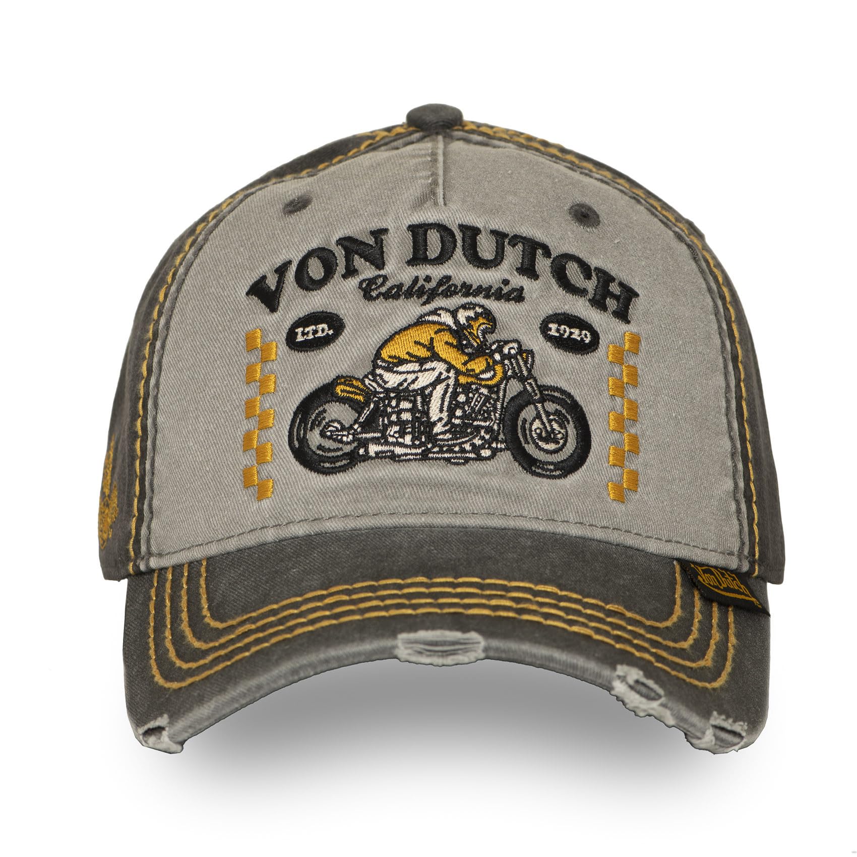 Von Dutch Casquette Homme & Femme Ajustable, Casquette Baseball Retro
