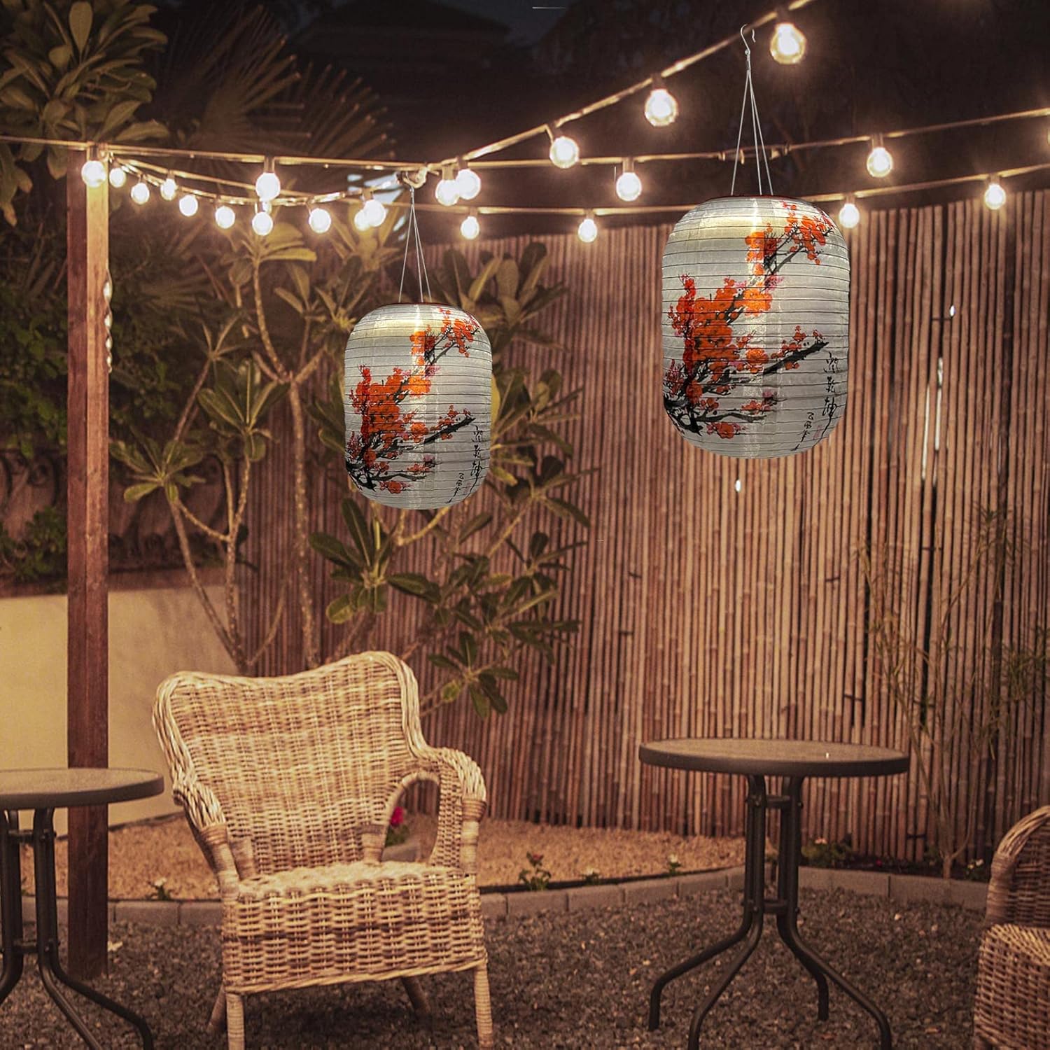 Celendi Chinese Japanese Nylon Lanterns Outdoor