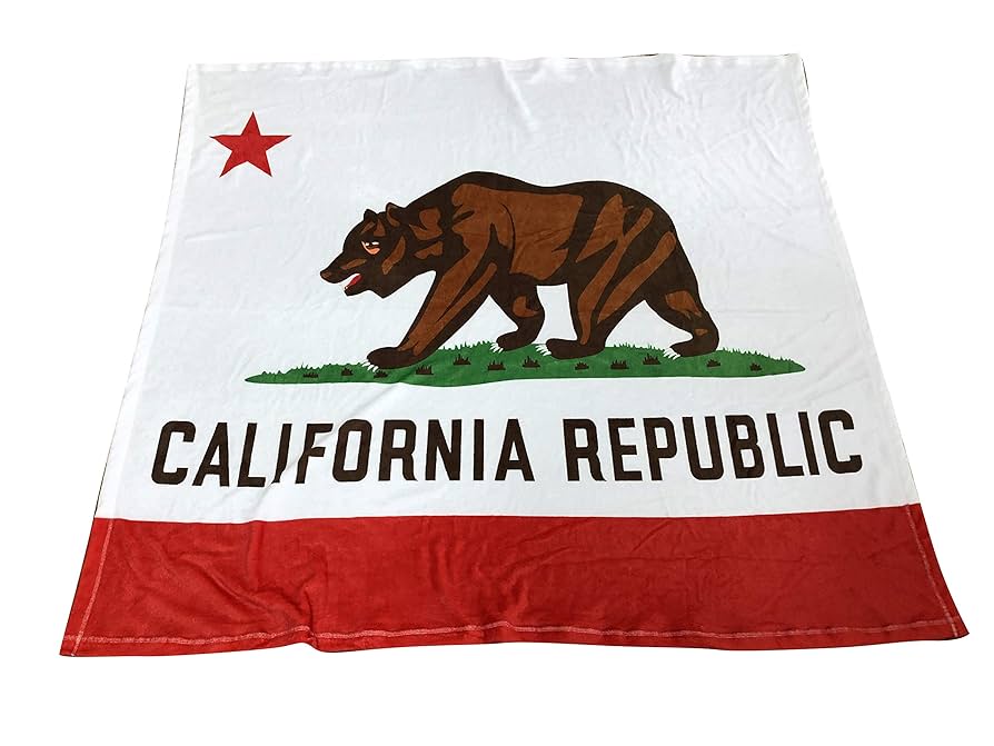 G.B California ブランケット Amazon｜カウチ用カリフォルニア国旗スローブランケット - 50