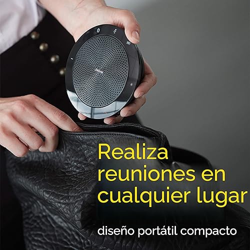 Vista 4 de Jabra Altavoz Bluetooth inalámbrico Speak 510 MS – Calidad de sonido excepcional, altavoz de conferencia portátil para celebrar reuniones