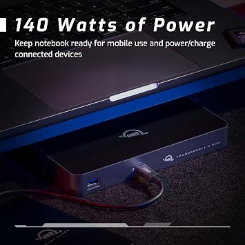 OWC Thunderbolt 5 Hub 5-Port Expansion for Mac & PC | 80Gb/s Bandwidth | 140W Charging | Triple 8K Display Support | Fanless Silent Design | TB5/TB4/TB3/USB4 Compatible