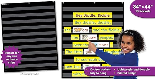 Miniatura 7 de Teacher Created Resources, Gráfico negro de 10 bolsillos (TCR20744)