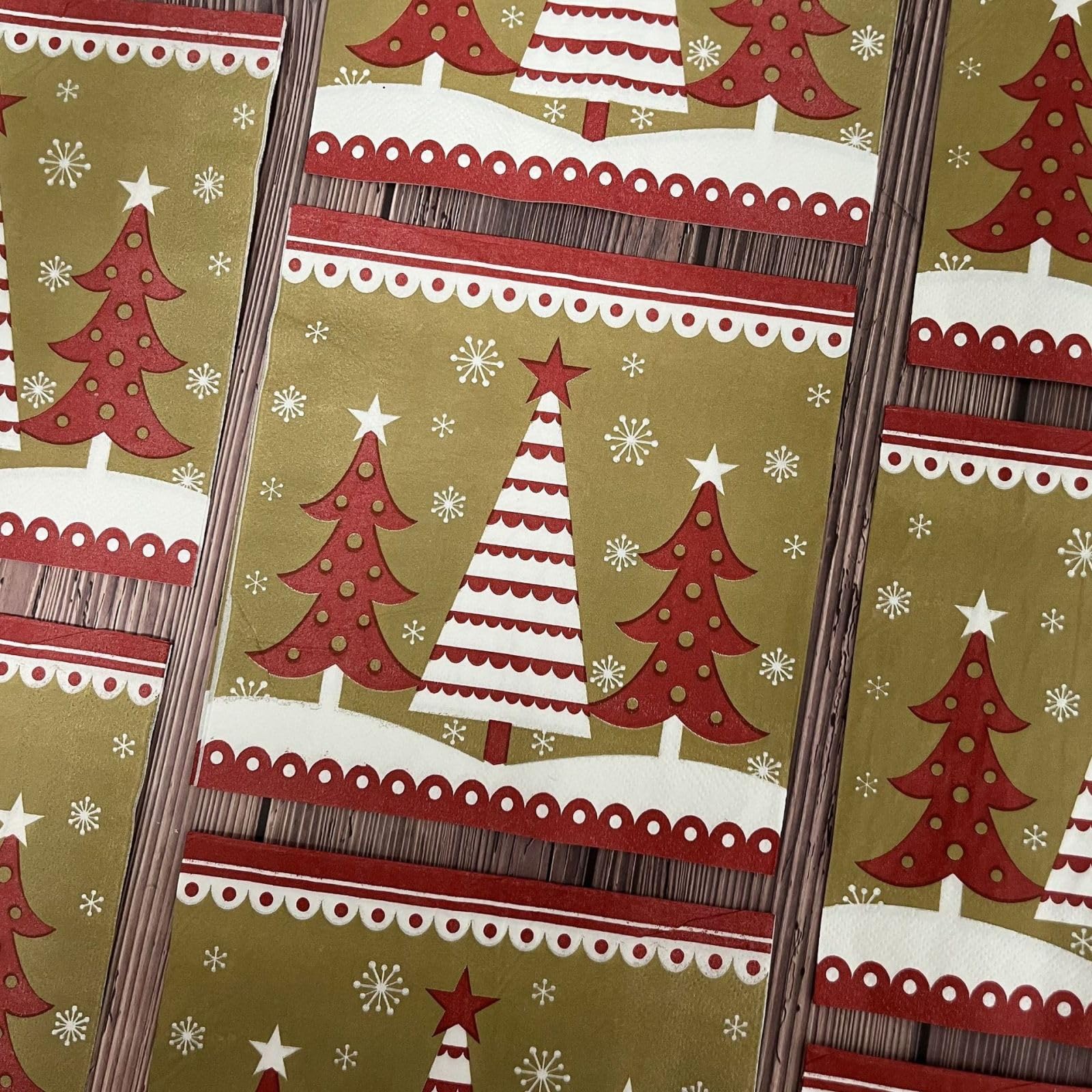 Servilletas Papel Árbol De Navidad Servilletas Decoupage Decoradas Papel Higienico Desechables Toilet Paper Cumpleaños Cocktail 2 Capas Paper Towels Bodas Fiesta Jardín 30 Paquetes(33x33cm）