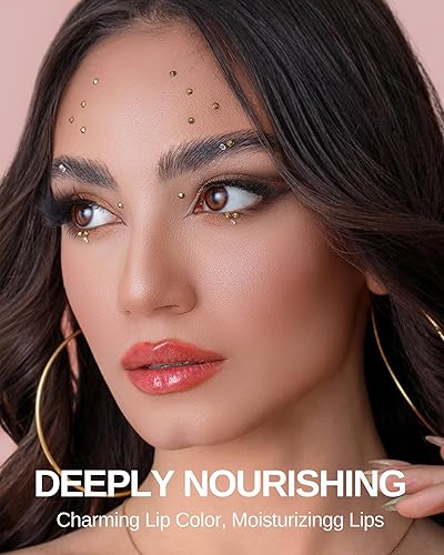 Vista 19 de Lápiz labial marrón nude para mujer, color permanece de larga duración, sin manchas, lápiz labial líquido mate a prueba de transferencia