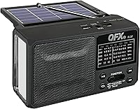 Vista 1 de QFX R-37 6-Band (AM, FM, SW1 - SW4) Linterna LED Bluetooth Radio solar (modelo 2021)