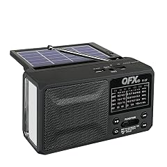 QFX R-37 6-Band AM FM SW1 - SW4 Bluetooth LED Flashlight Solar Radio 2021 Model