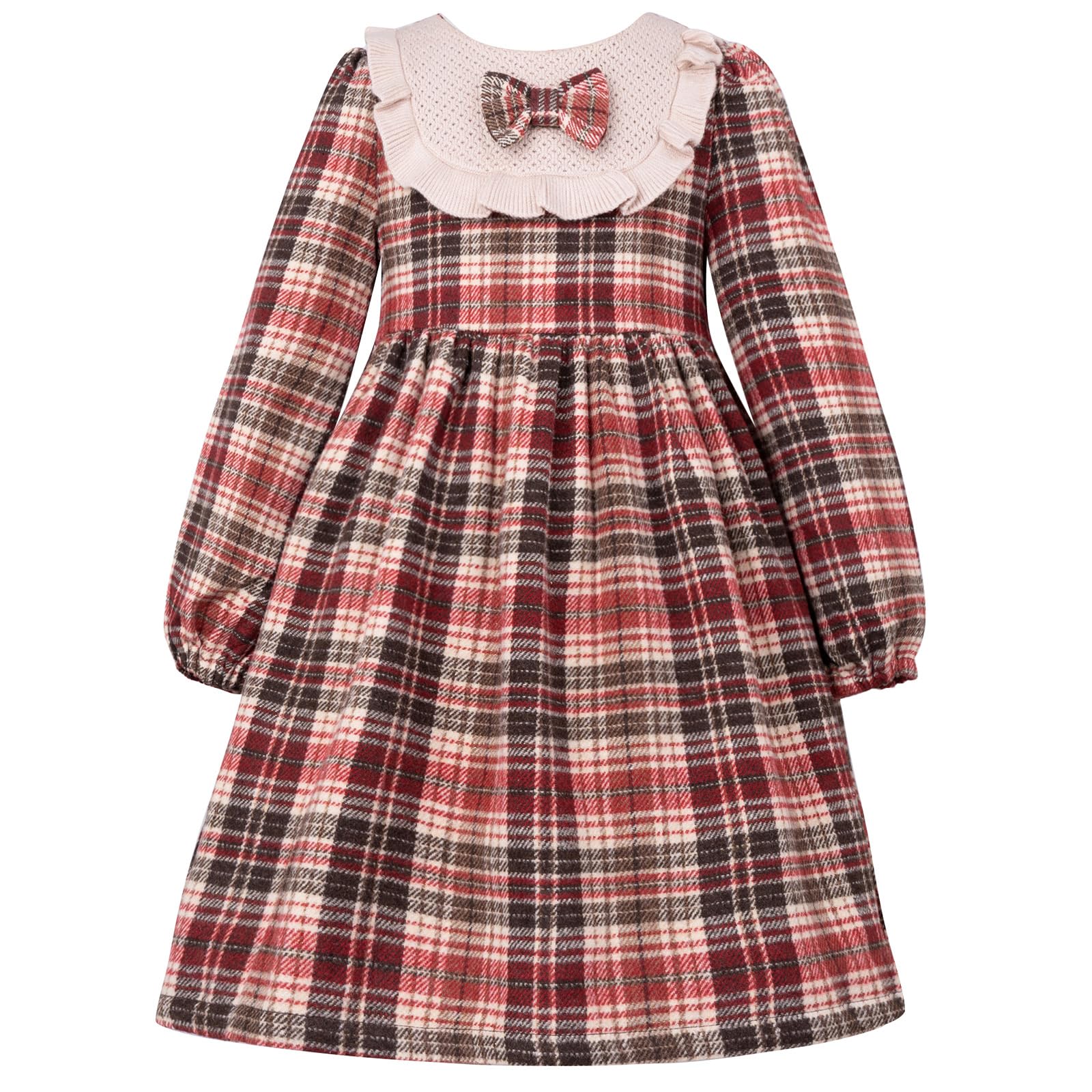 Baby Girl Fall Outfits Long Sleeve Toddler Girl Fall Dress Cotton Clothes Thanksgiving Chirstmas Girls Floral Vintage Dress