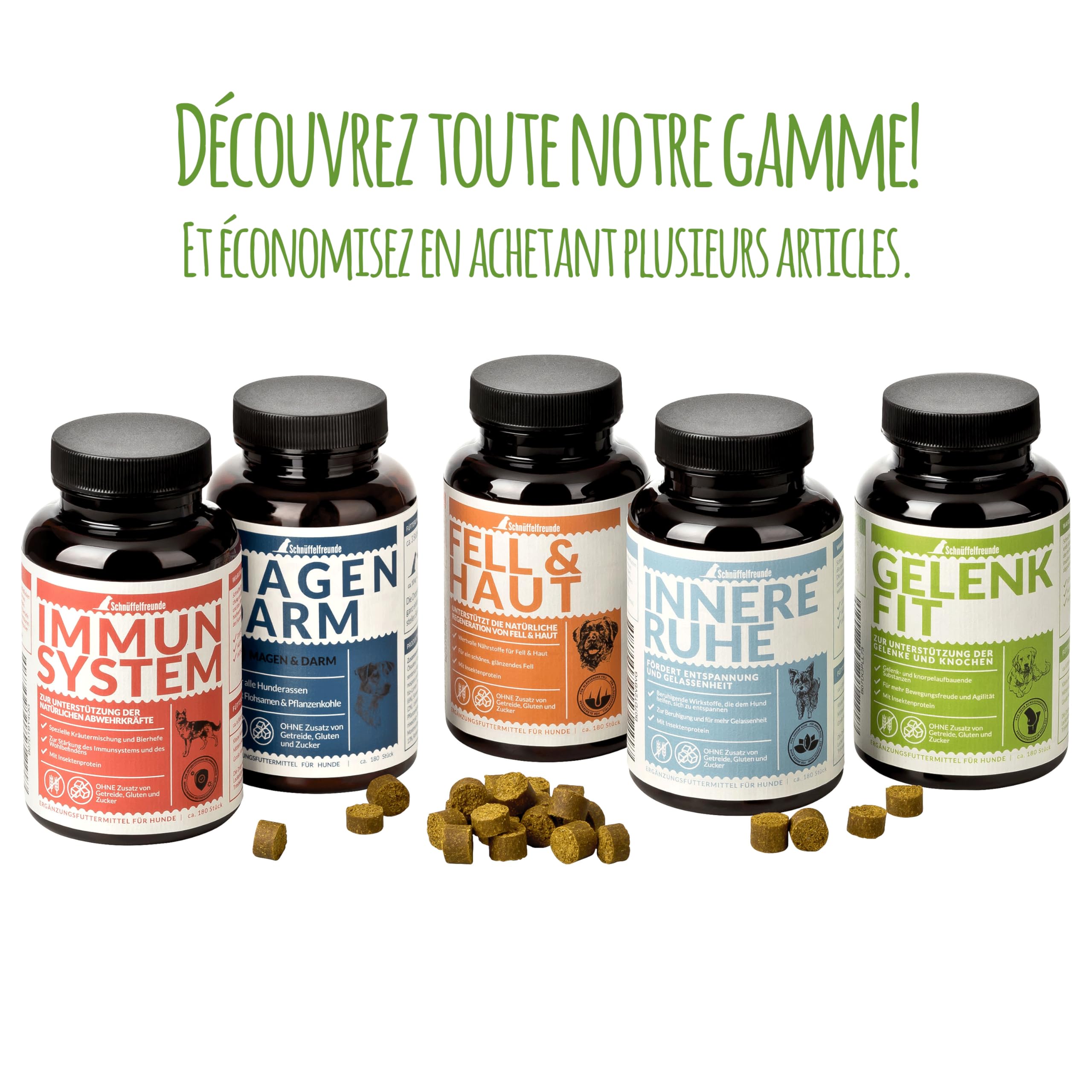 Zerotan Plus I Snack pour Chiens - avec Huile de Coco et Huile de Cumin Noir - Soutient Le Chien Pendant la Saison en Plein Air - Fabriqué en Allemagne (300g)