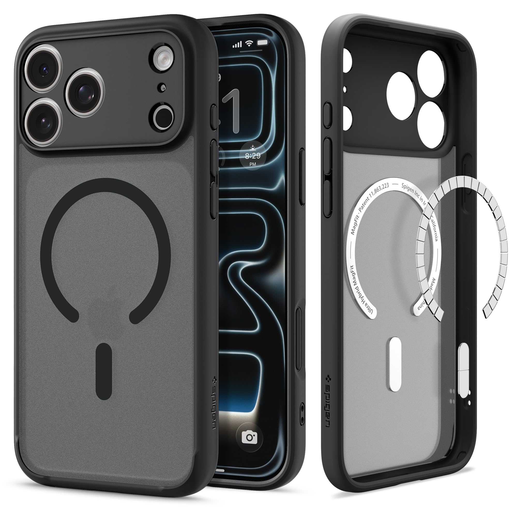 Amazon.com: Spigen for iPhone 17 Pro Case, Ultra Hybrid MagFit [TPU Covered  Camera Control] [Anti-Yellowing] [Compatible with Magsafe] - Frost Black :  Cell Phones & Accessories