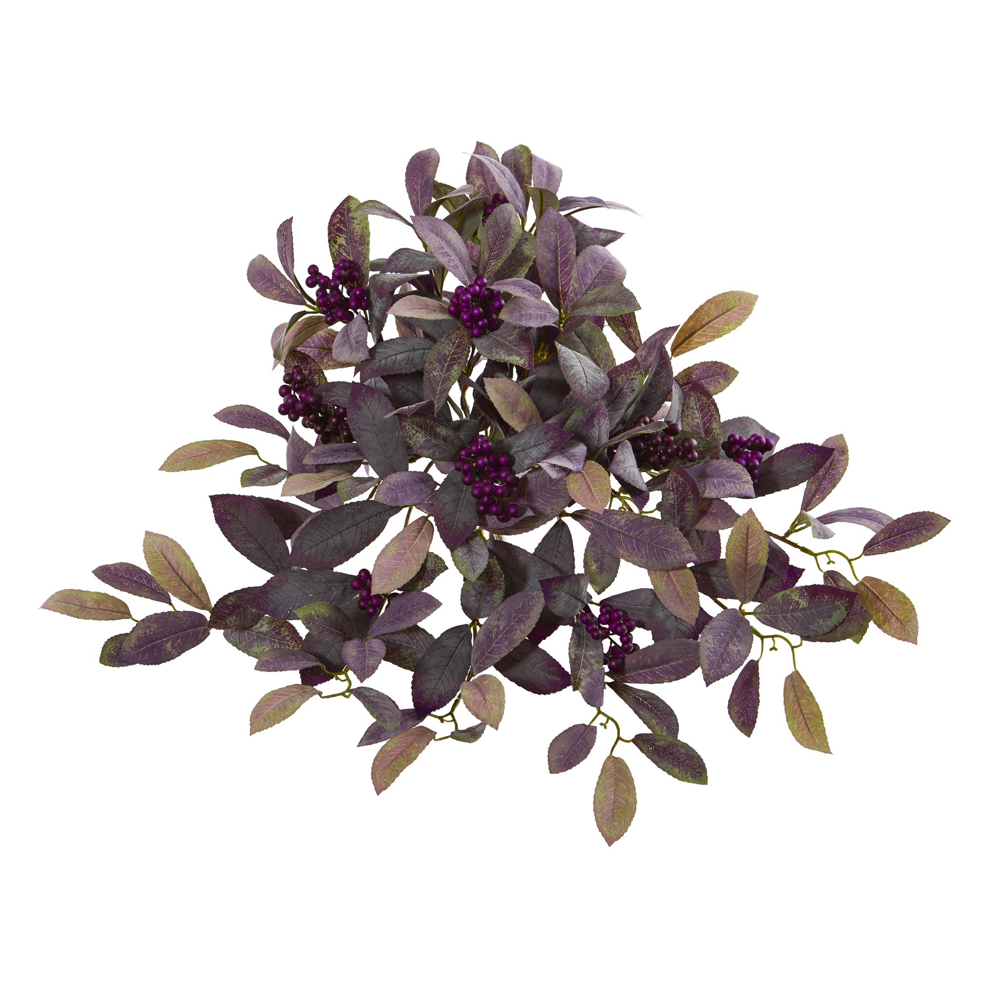 Feuilles de laurier artificielles violettes 58 cm NearlyNatural