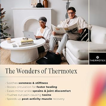 Thermotex Far Infrared Foot Heating Pad - Deep Heat Therapy for Pain Relief, Circulation, and Recovery, FSA-HSA Eligible - Heated Pad for Foot and Ankle Pain - Single Heat Insert
