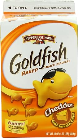 Pepperidge Farm Goldfish, Cheddar, 30-Ounce Carton
