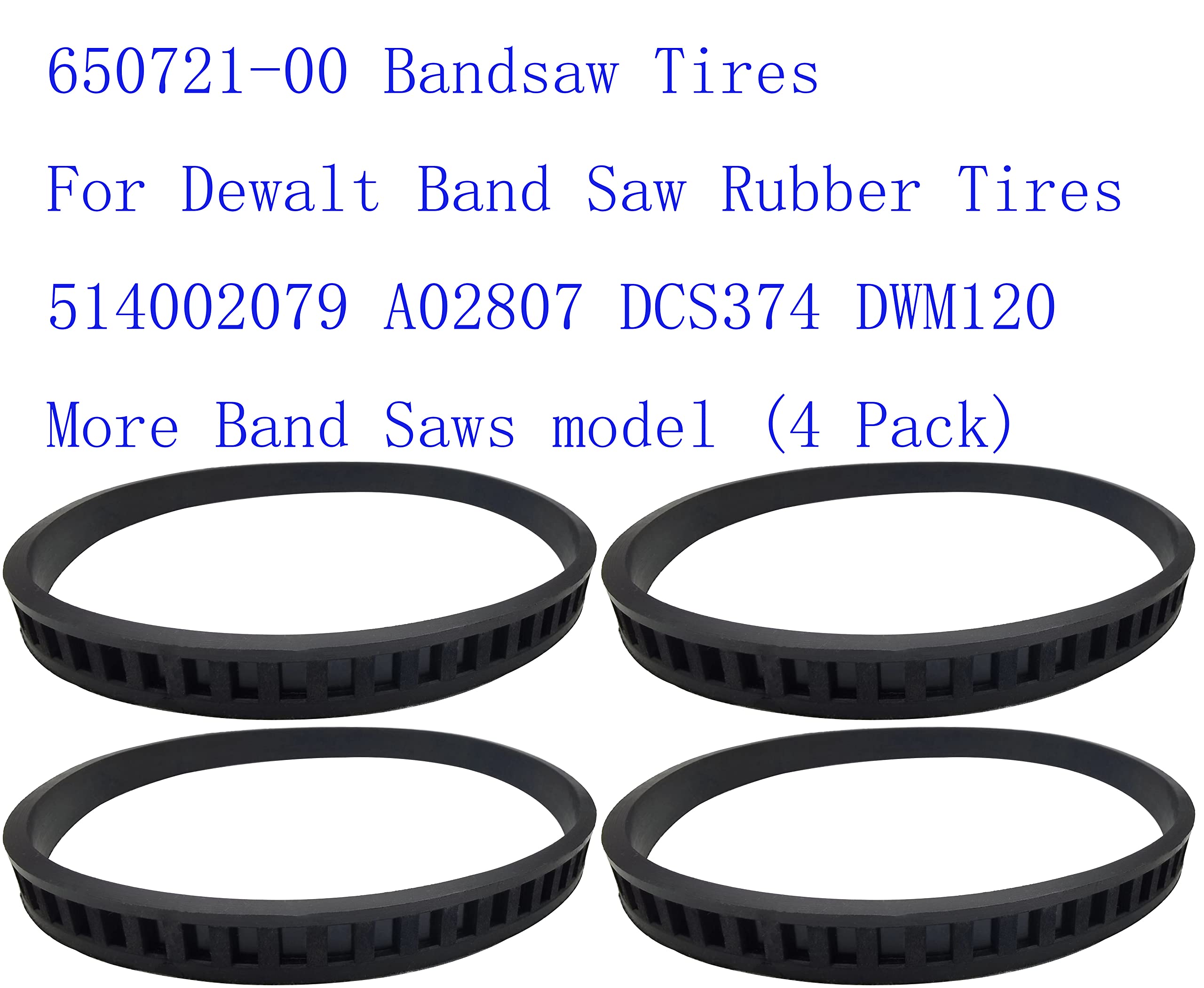 DeWalt Bandsaw Tires - 4 Pack 650721 00 -3