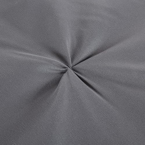 Miniatura 6 de HOMBYS Juego de edredón extragrande extragrande de 120 x 120 pulgadas, juego de ropa de cama de 3 piezas ultra suave plisado para cama King, edredón