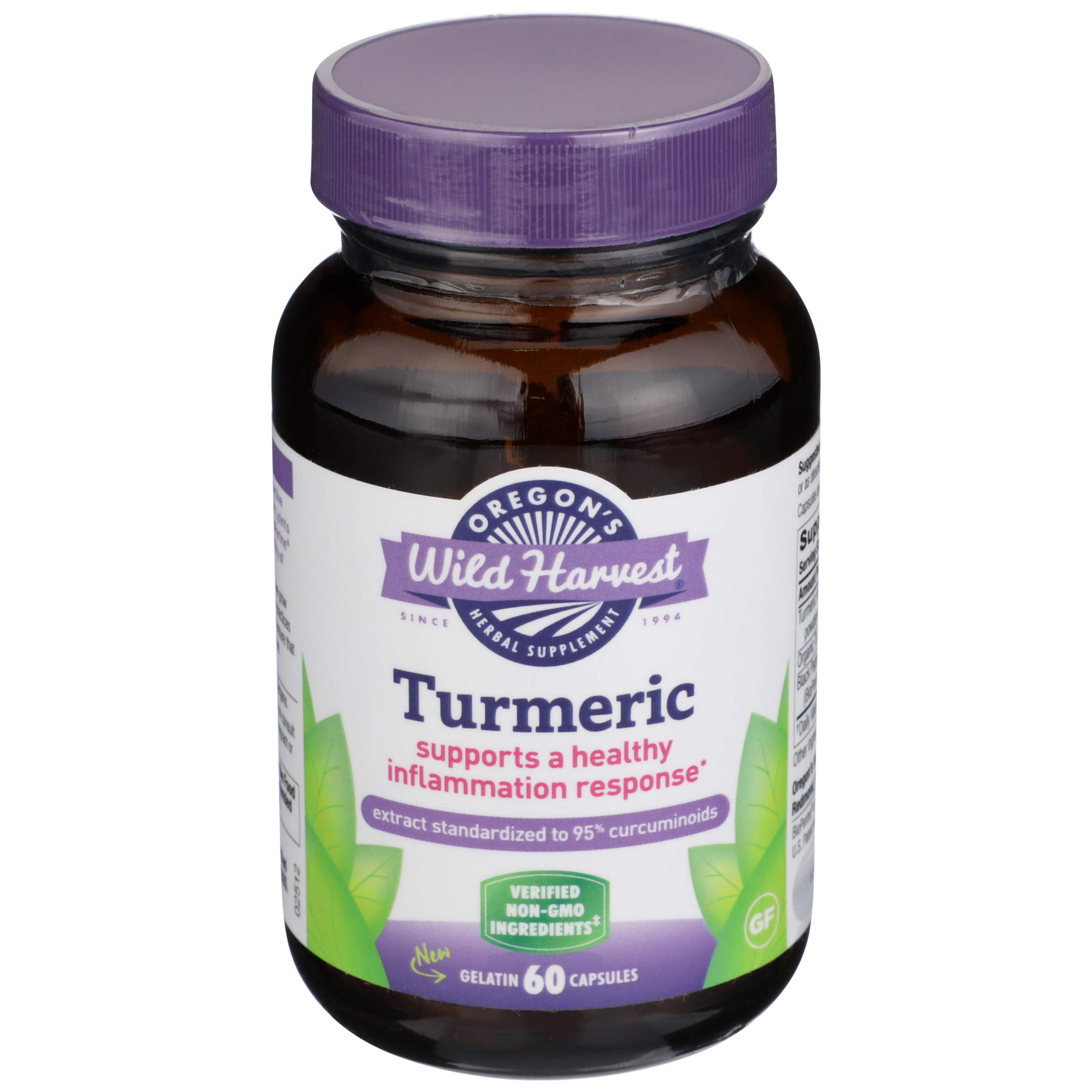 OREGONS WILD HARVEST Turmeric, 60 CT