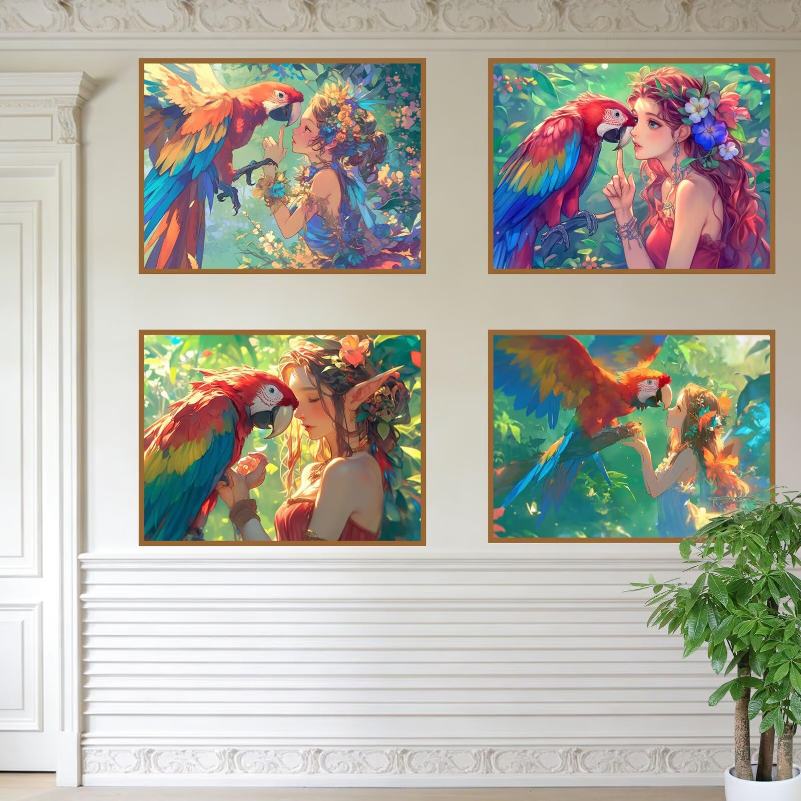 Zestaw 4 kamieni do diamentowego malowania, prostokątne kamienie, dla kobiet, 100 x 80 cm, 2026, nowy 5D "zrób to sam", malowanie według liczb, zestaw do majsterkowania, dla dzieci od 6 lat, mały