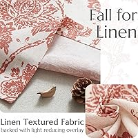 Vista 7 de jinchan Cenefa de lino opaca de doble capa para ventanas, tratamiento de ventana de cachemira para sala de estar, cocina, 18 pulgadas, bolsillo