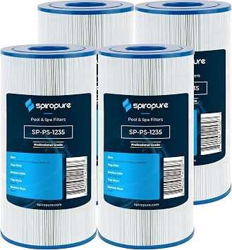SpiroPure Replacement for PA50SV C-7447 CX470-XRE FC-1235 Pool Filter 4PK