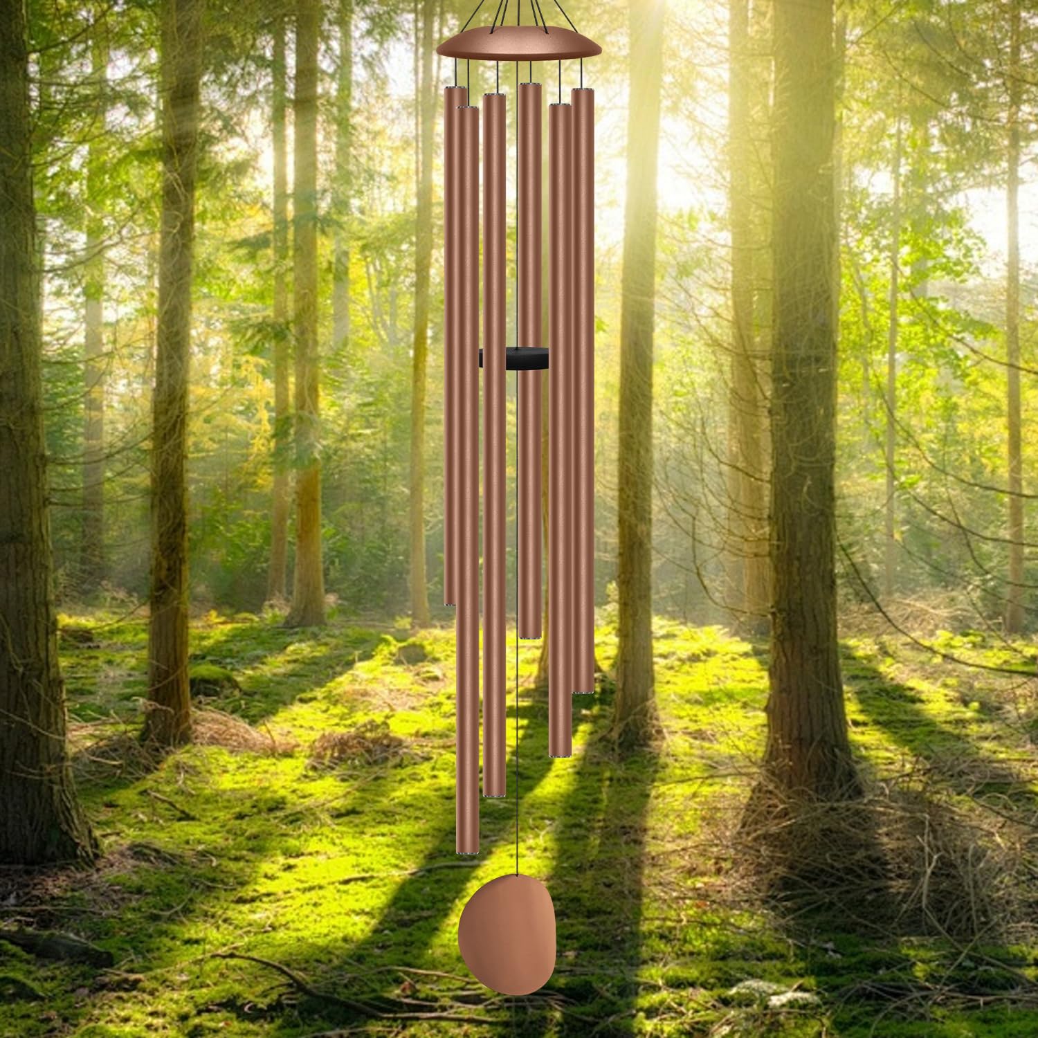 66" Extra Large Wind Chimes for Outside, 6 Thick and Bold Aluminum Tubes