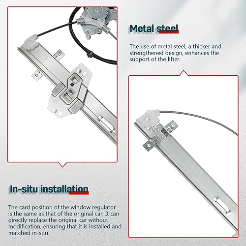 Miniatura 5 de Elevalunas eléctrico con motor delantero izquierdo del lado del conductor se adapta a 2003-2006 para Acura MDX 748-916 72250S3VA52