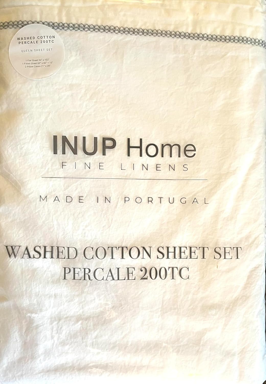 Piu Belle Portugal Premiere 100% Cotton Piubelle Cooling Bed Sheets – Ultra Soft, Breathable Hotel Collection 4-Piece Sheet Set (Adelina, King (U.S. Standard))