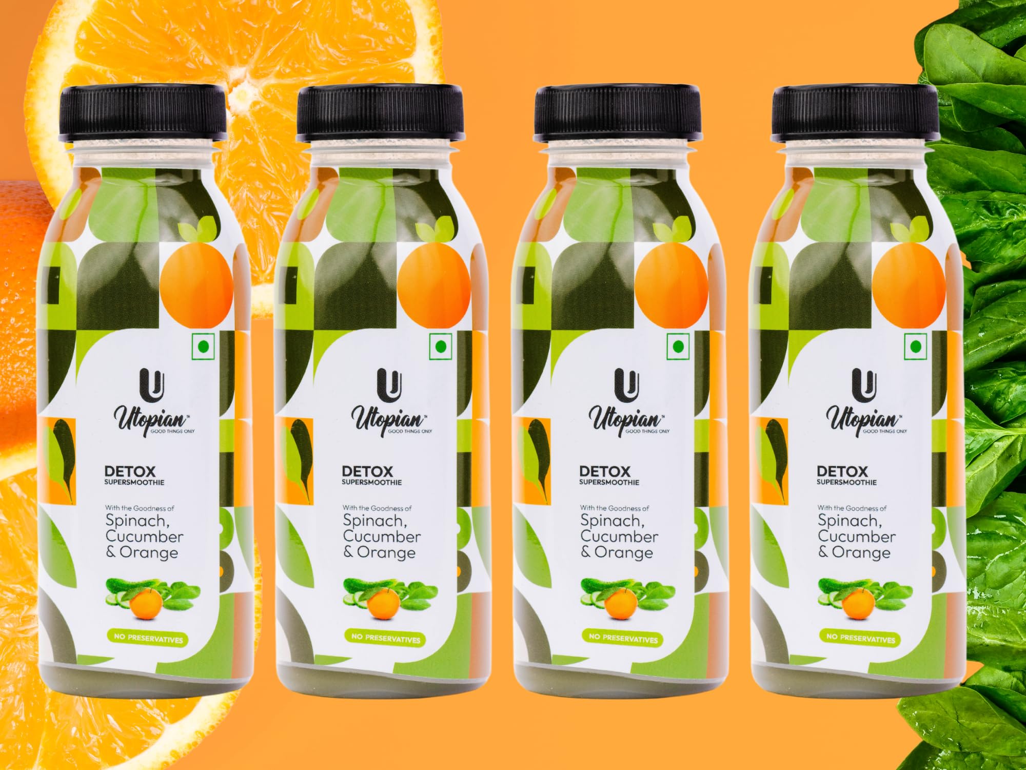 Utopian Detox Smoothie | 4 x 200 ml | Pack of 4
