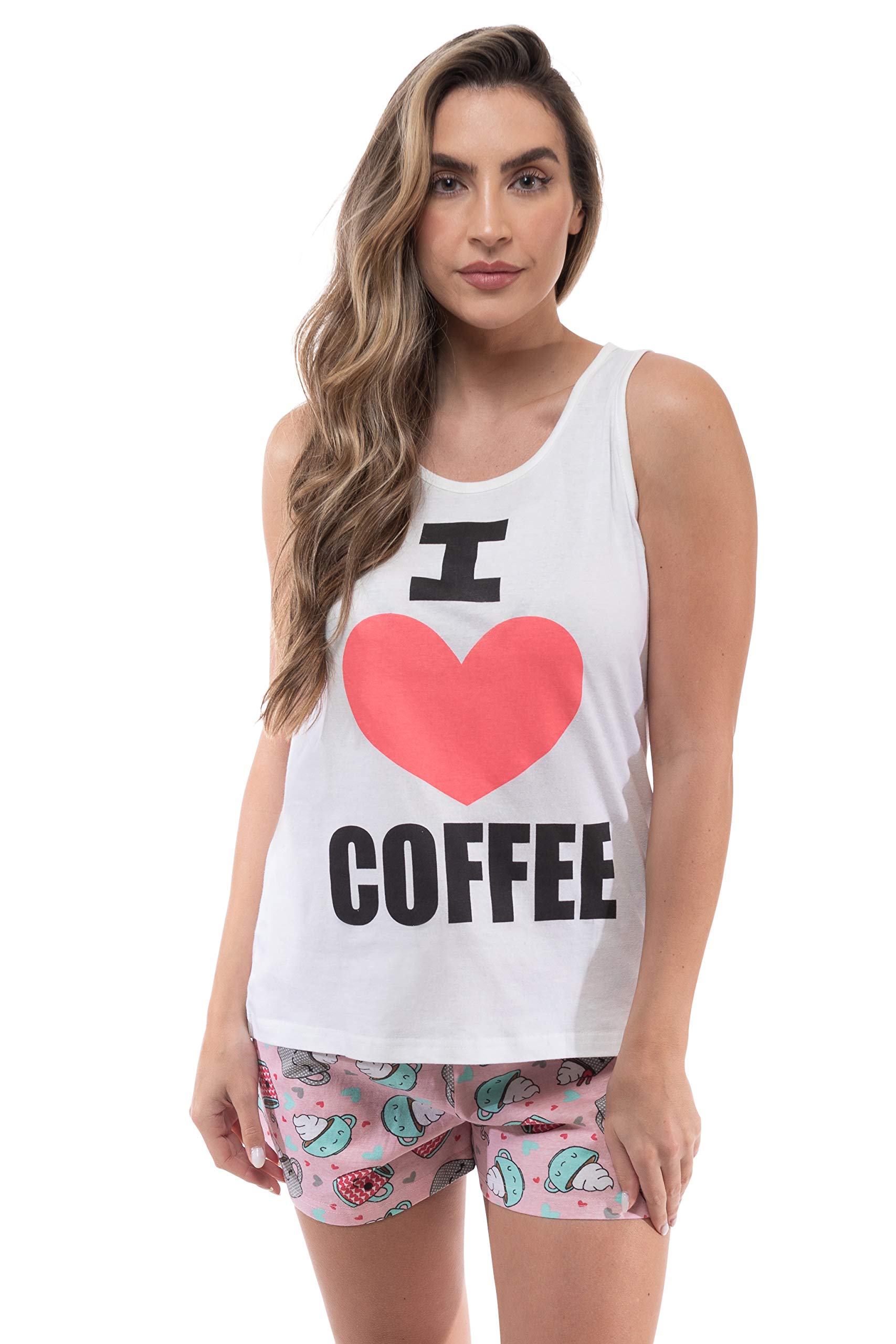 Just Love 100% Cotton Women Sleepwear Tank & Short Pajama Sets