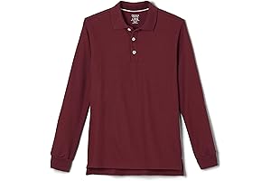 Pique Polo Toddler Shirt: Burgundy Classic for Boys and Girls