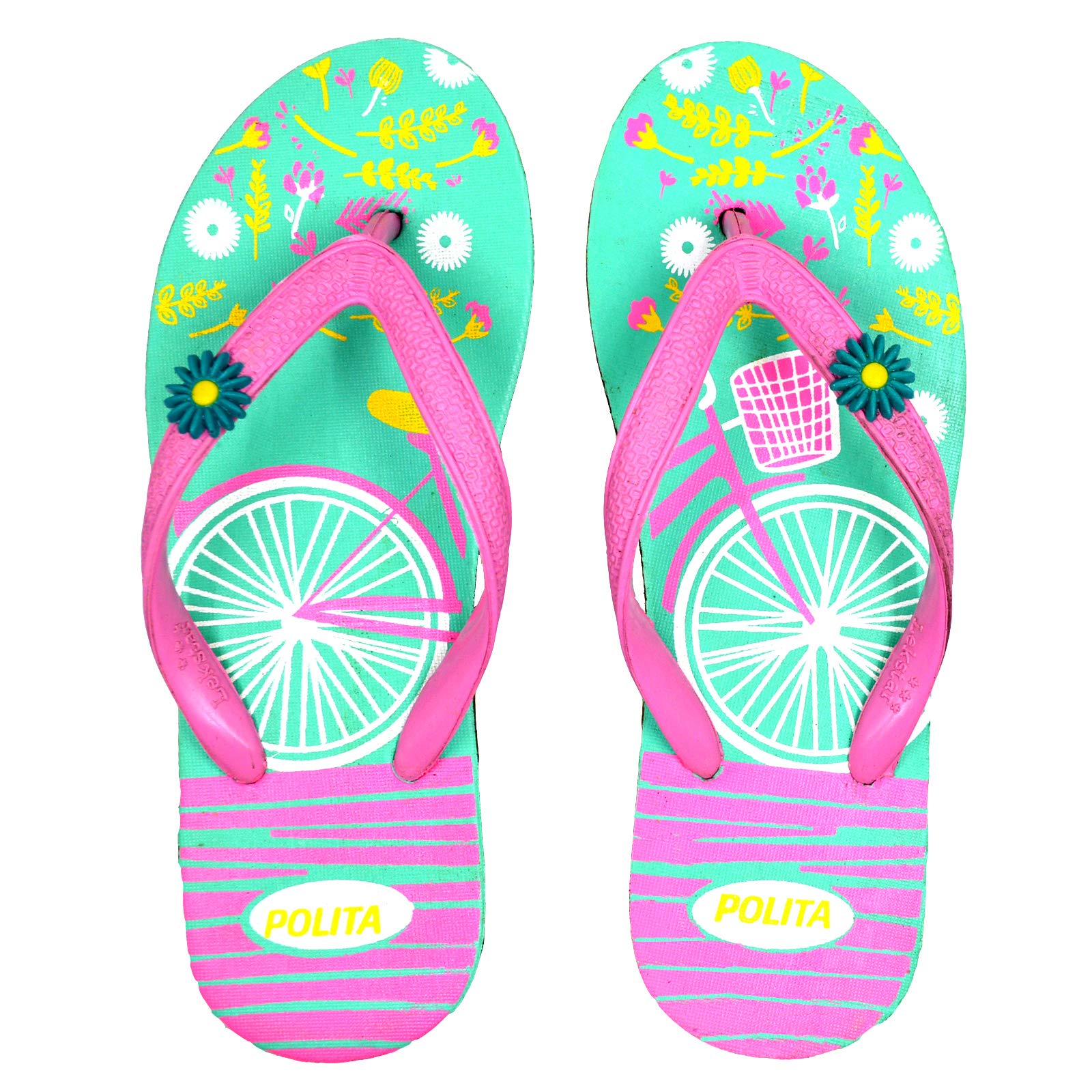 POLITA Women Green Cycle Flip Flops Slipper (f30), 7 UK (B084BXWZHH) Amazon Price History, Amazon Price Tracker
