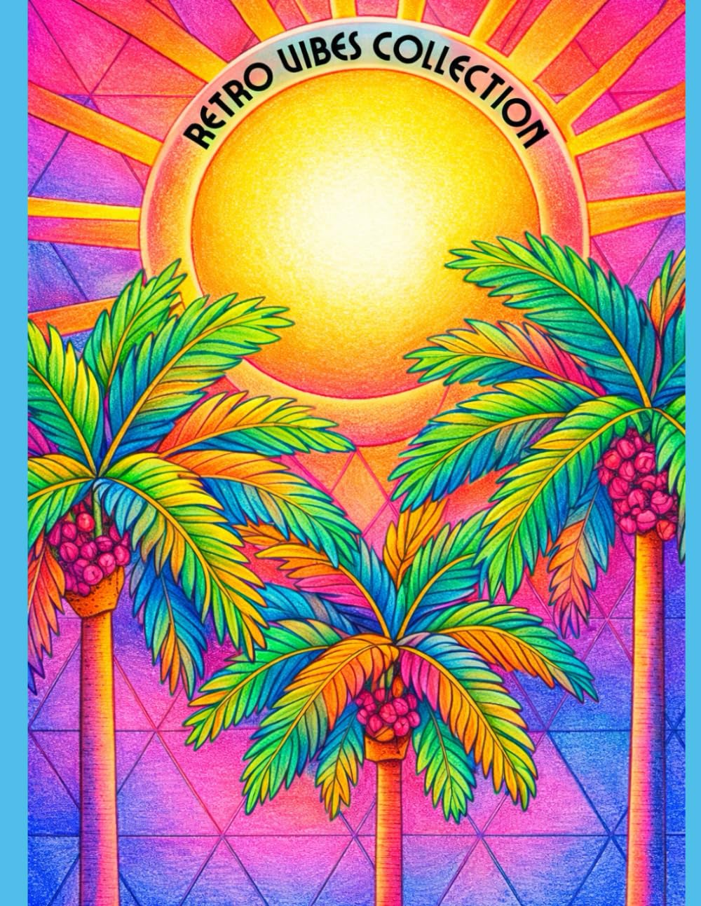 Retro Vibes Coloring Book: Retro-Inspired Coloring Pages for Stress Relief and Creative Relaxation