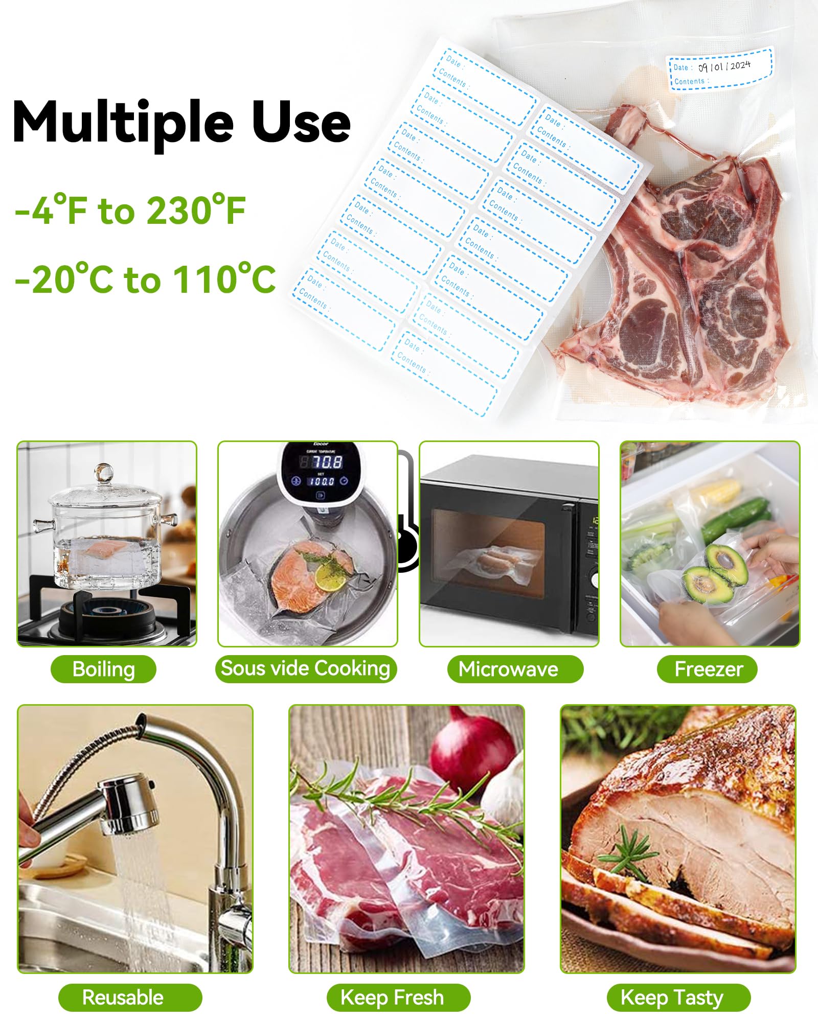 Generic Pack 6 Sacs De Rangement Sous Vide 110x80CM économiseur D'espace à Prix Pas Cher | Maroc