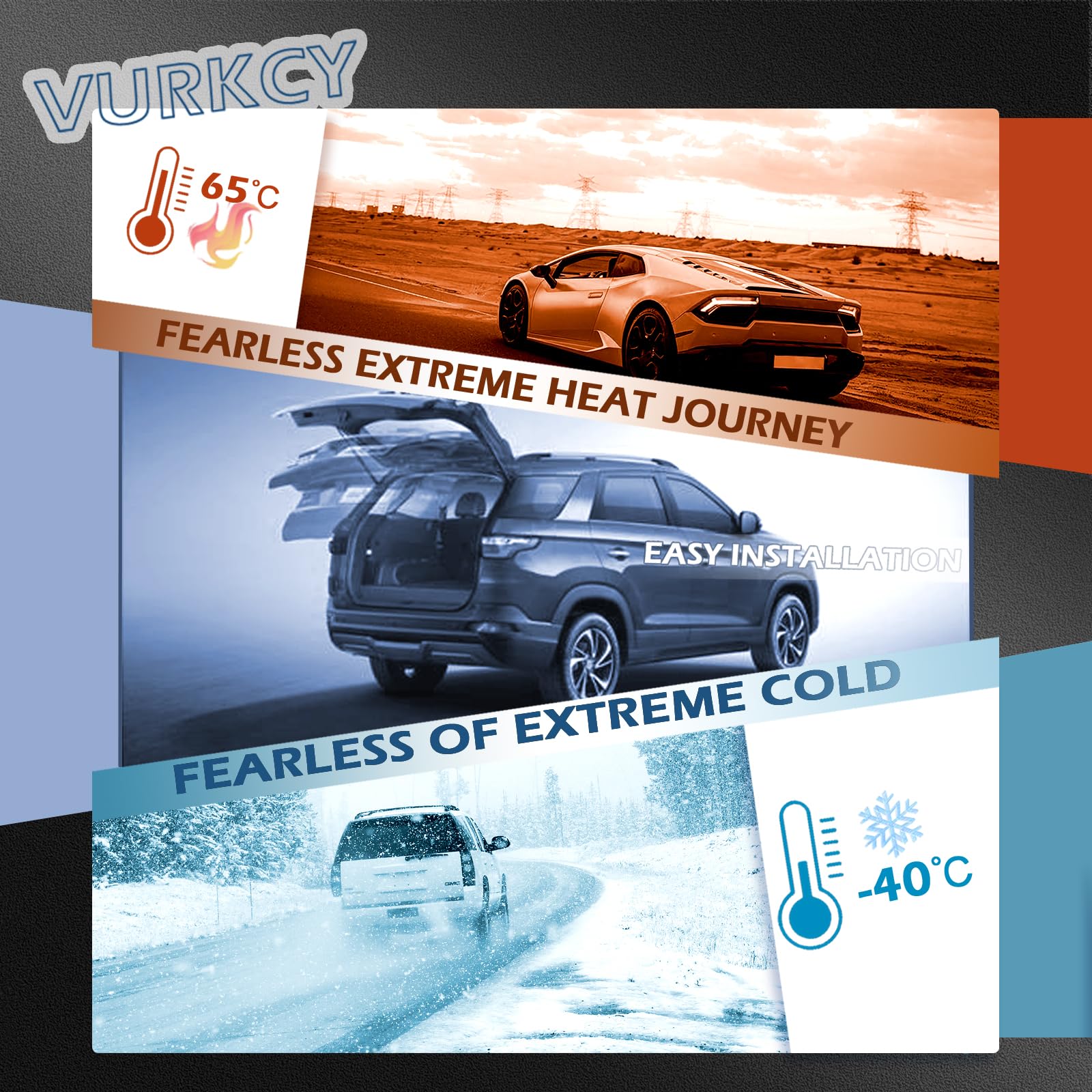 Ford Edge Rear Hatch Struts 2007-2014 2-PC Rear Hatch Struts For Ford Edge  2007-2014 - Trunk Lift Support Replacement Gas Shocks Liftgate Support, image size:1600x1600