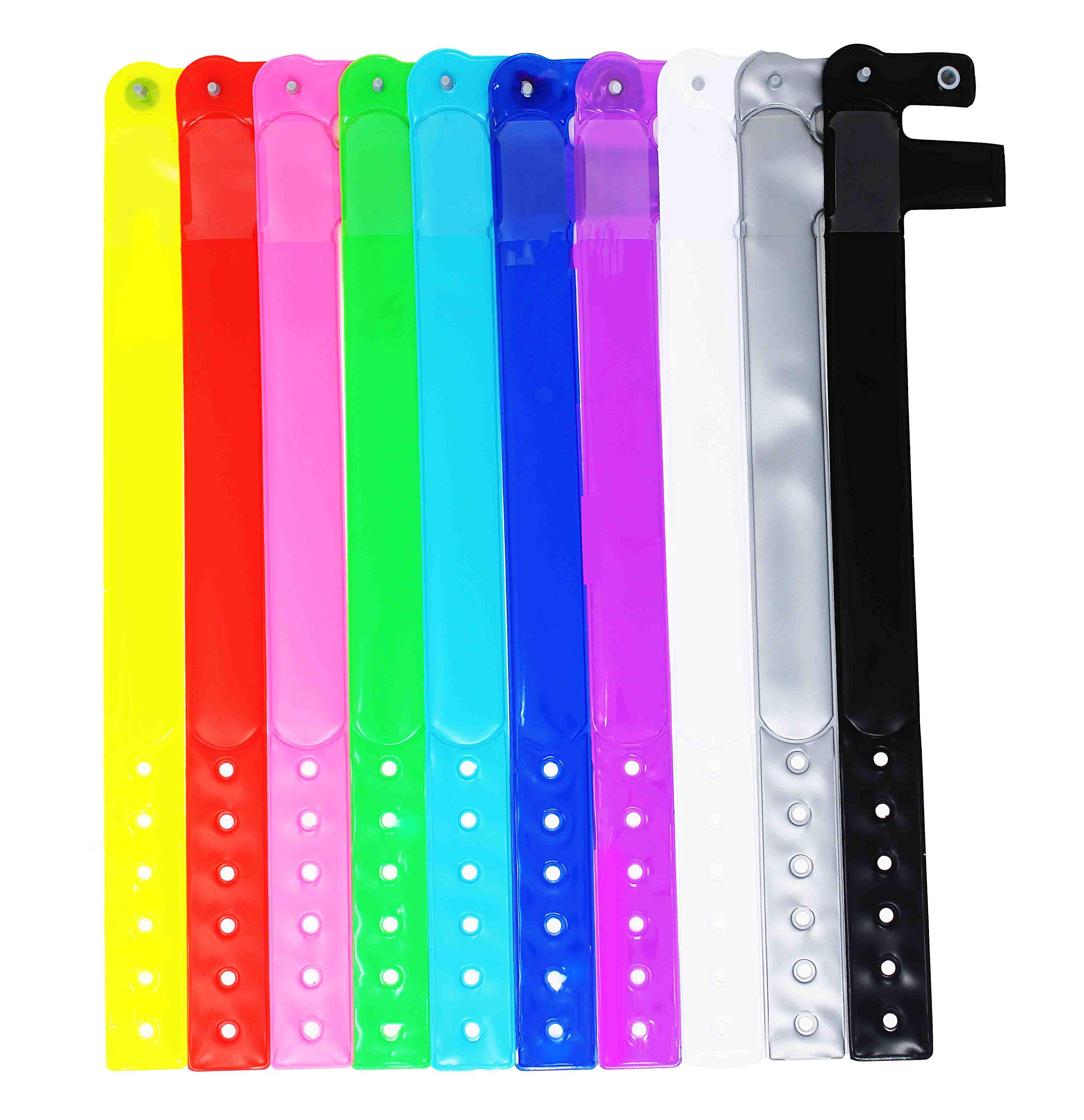 KINIA 20 Pack Bulk Hand Sanitizer Travel Refillable Wristband Dispenser Bracelets, Plastic Squeeze Lotion Gel Dispenser, Ideal for Party Favors, Schools, Medical Staff, Events (20 Pack Multicolor)