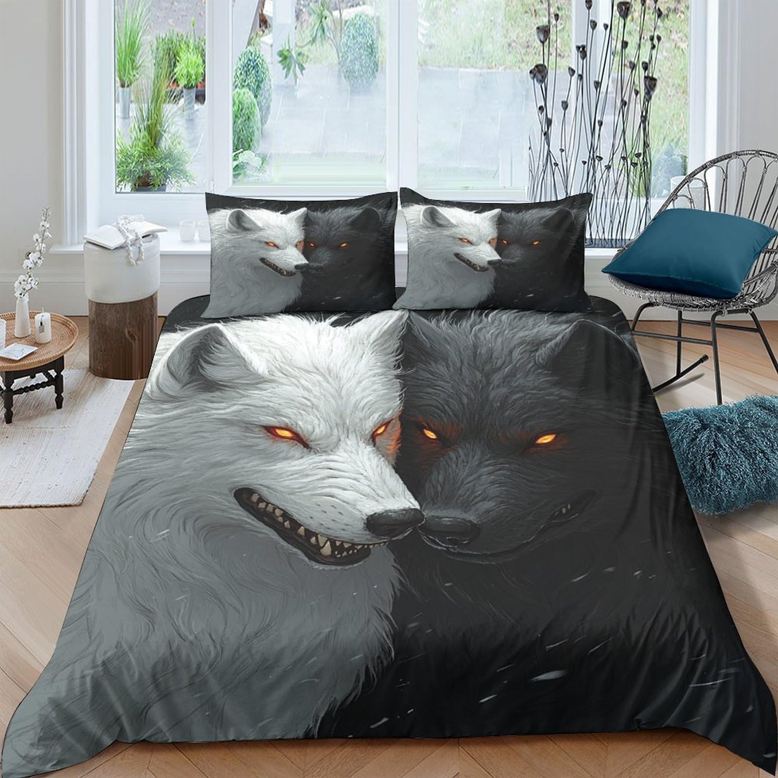 GPLZQXKJNH 3D Printed Blue Mandala Duvet Cover Microfiber Soft Breathable Watercolor Geometric Bedding Set with 2 Pillowcases for Bedroom Apartment Single（135x200cm）