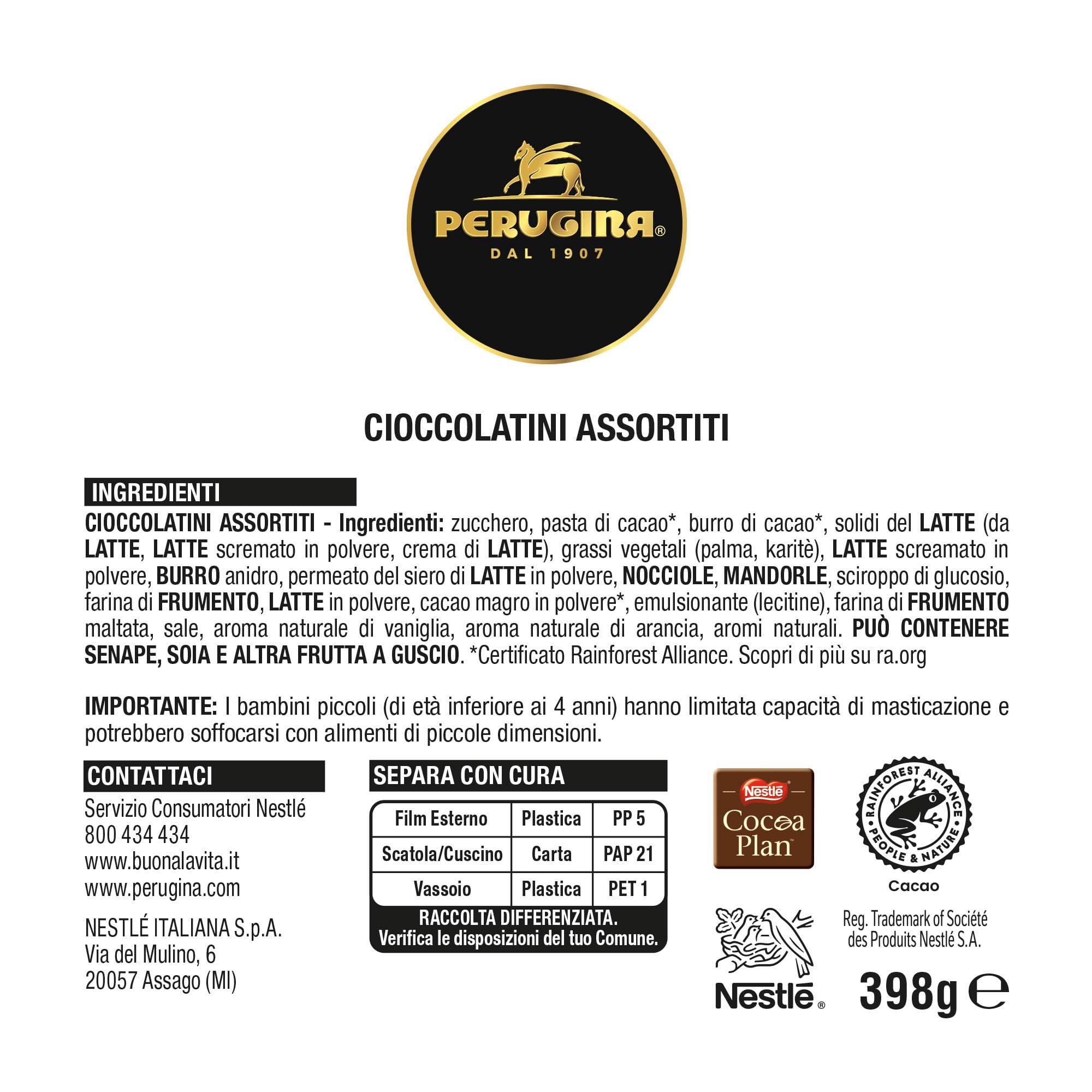 PERUGINA Dolci Scoperte Cioccolatini Assortiti, Scatola Regalo 398g