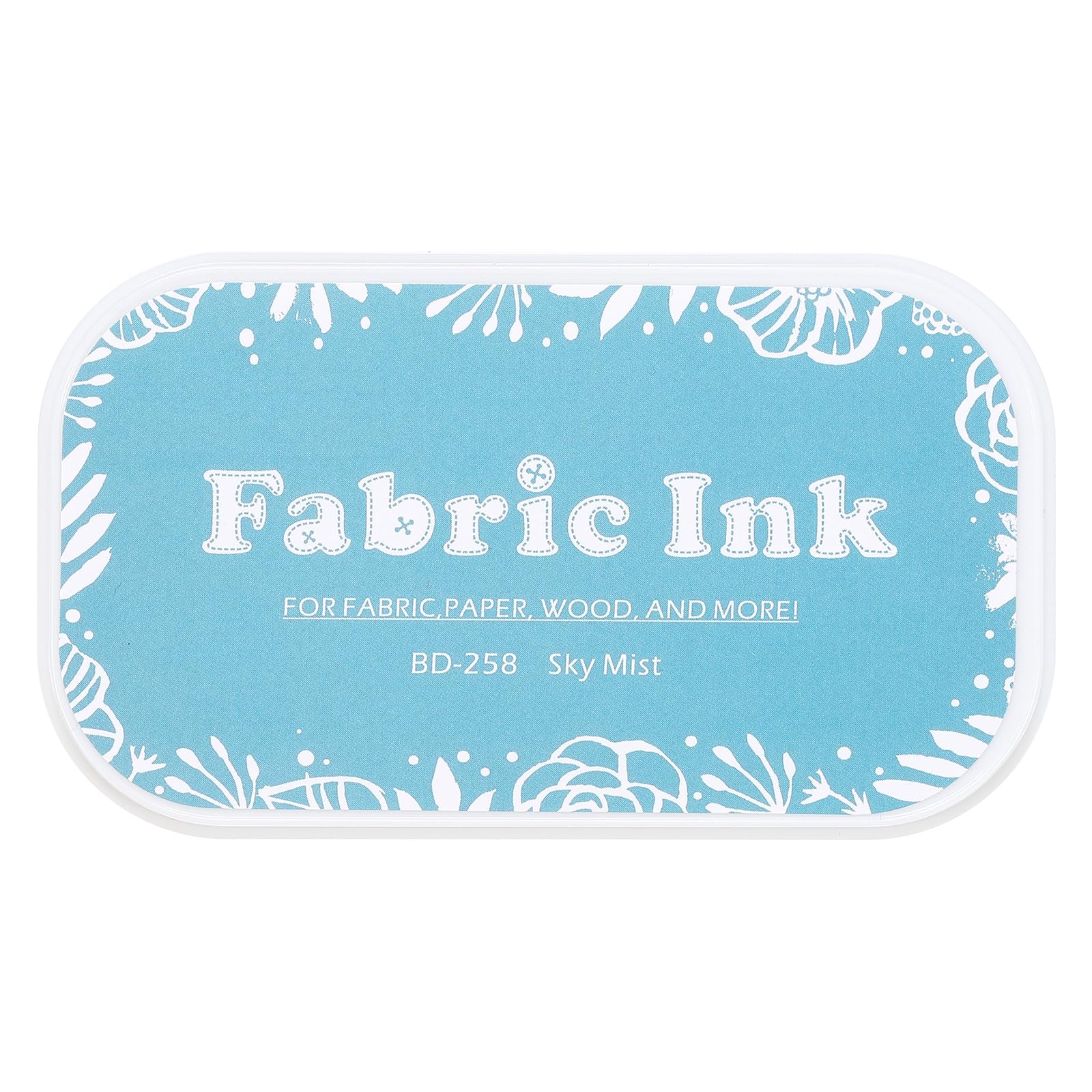 sourcing map Ink Pads for Stamps, 3.7x2.2 Inch Fabric Ink Pad for Cloth, Wood, Paper, Fingerprint, DIY Card Making, Gray Blue