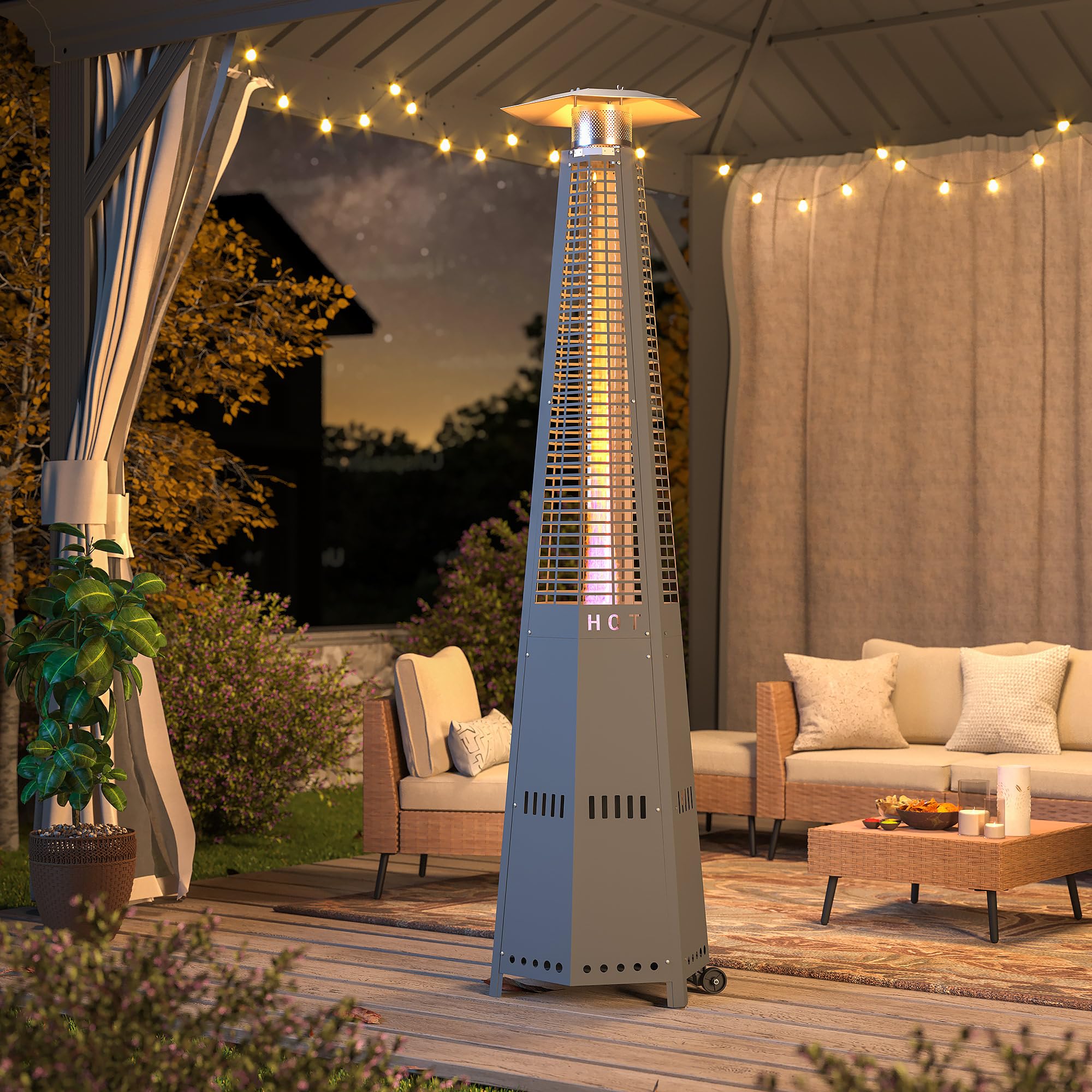LAUSAINT HOME Pyramid Patio Heater