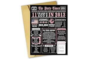 Happy 11th Birthday Decorations for Girl, Funny 11 Year Old Birthday Gifts