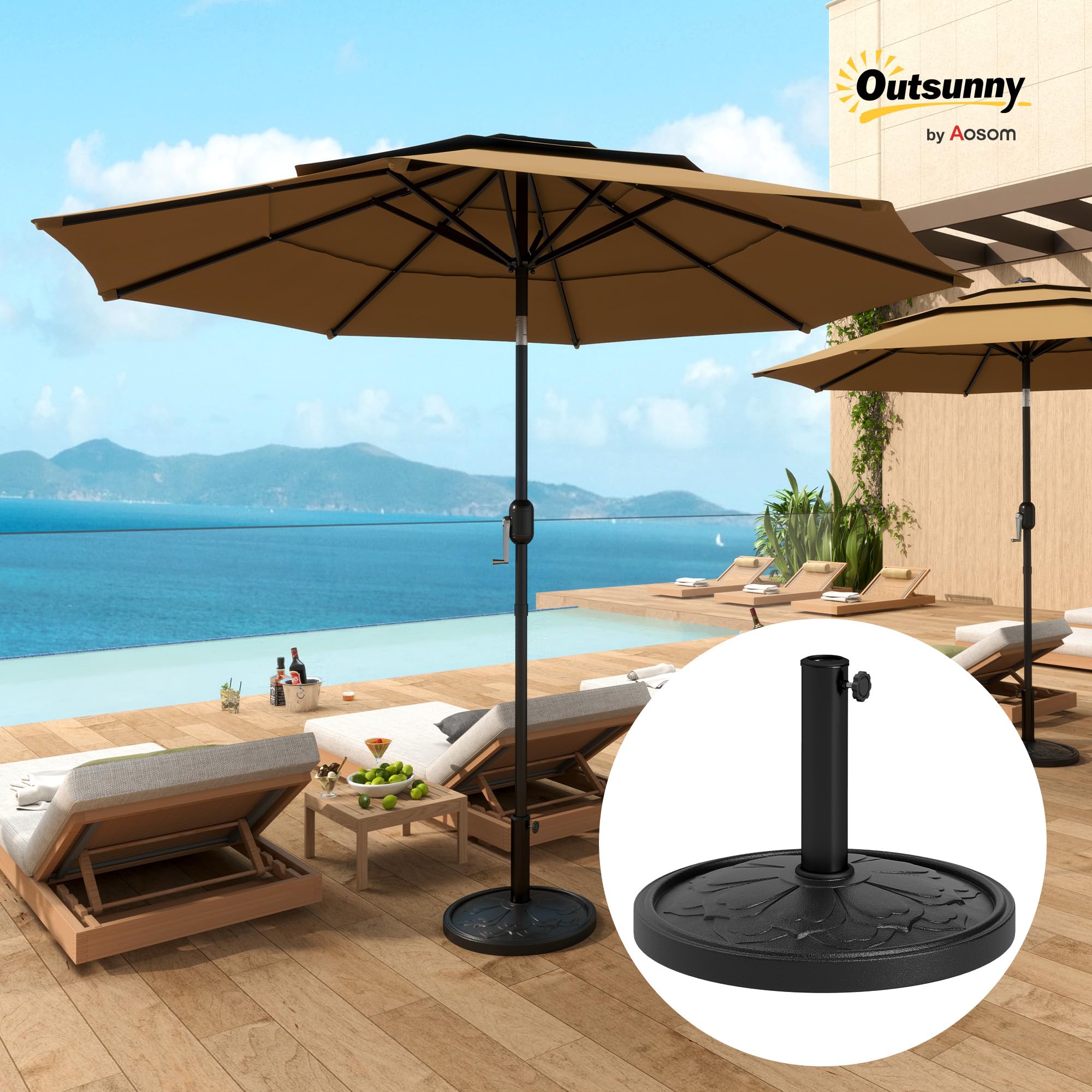 4 seat patio set with umbrella Outsunny Garden Soire: 6-Piece Gray Patio Dining Set with Umbrella & Glass Table