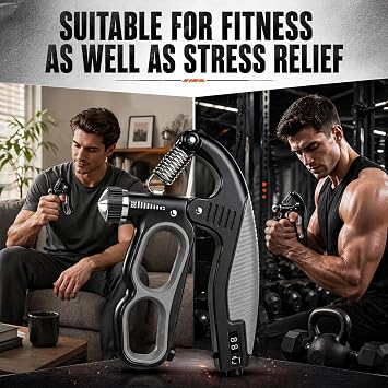 Adjustable Grip Strengtheners 150kg, Wrist Exerciser Strengthener Strengthening Devices, Forearm Trainer Hand Squeezer Gripper Strengthening Devices for Beginner