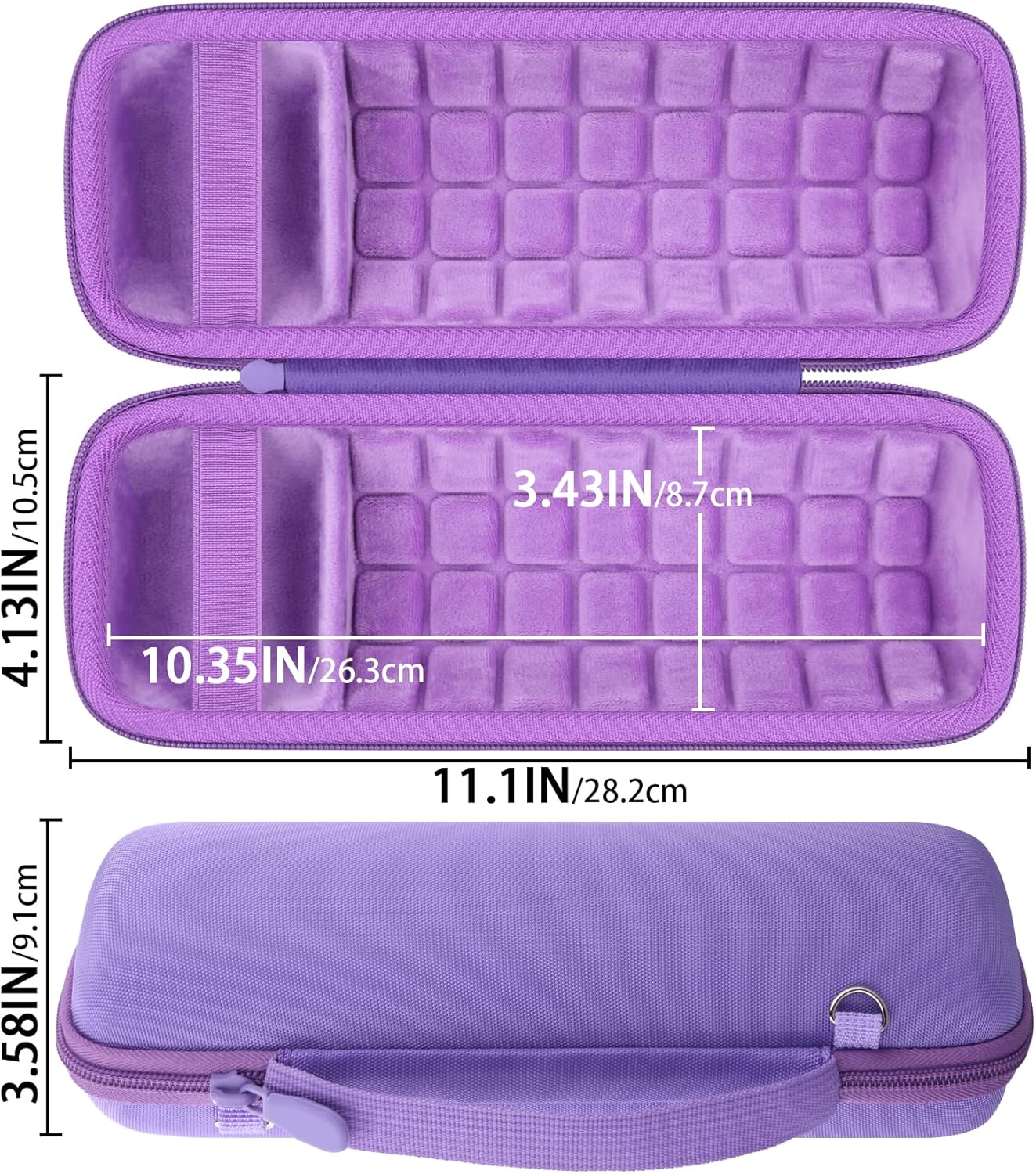 Hard Portable Case Compatible With JBL Flip 7 Portable Wireless Bluetooth Waterproof Speaker(Purple Case) - Image 6