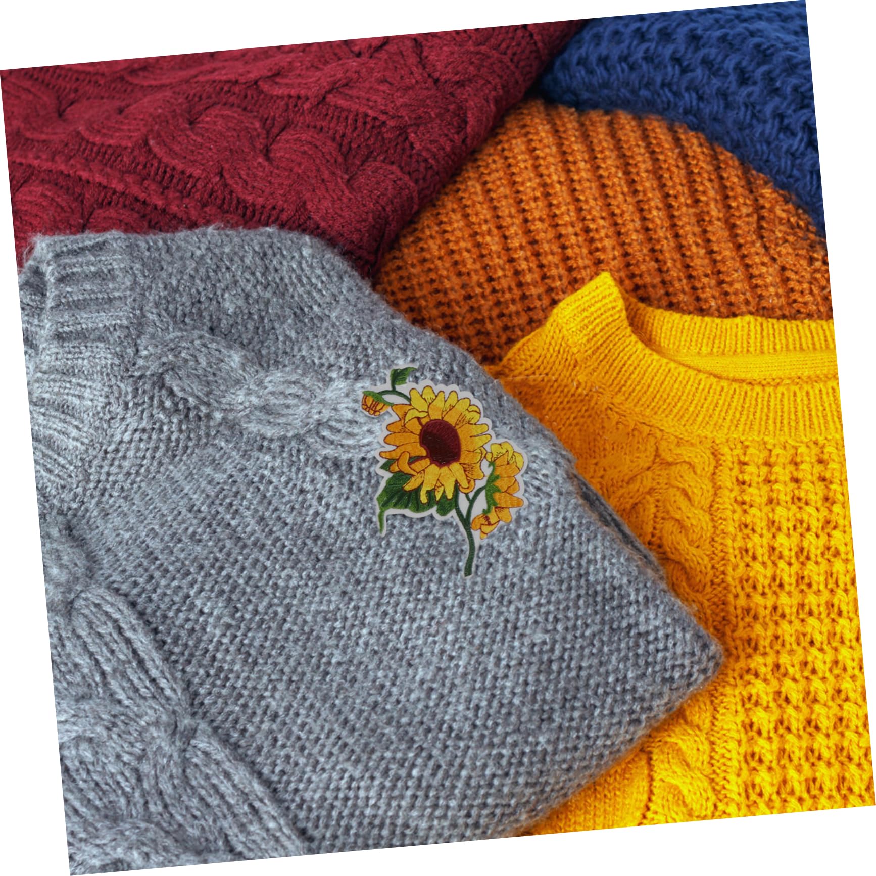 Housoutil 2 Set Toppe Ricamate Termoadesive Per Abbigliamento Per Decorazione E Riparazione Jeans Magliette E Borse Applicazioni Fai Da Te Uniche 20 Pezzi*2