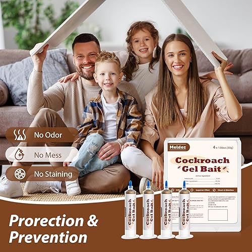 Miniatura 6 de Cebo de gel para cucarachas, gel matador de cucarachas listo para usar, control de cucarachas alemanas, americanas y orientales, uso en interiores y