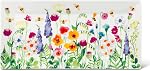 Abbott Collection Bee Verre à vin de jardin pour tous les jours, clair/multicolore, 14oz, 9.5"H