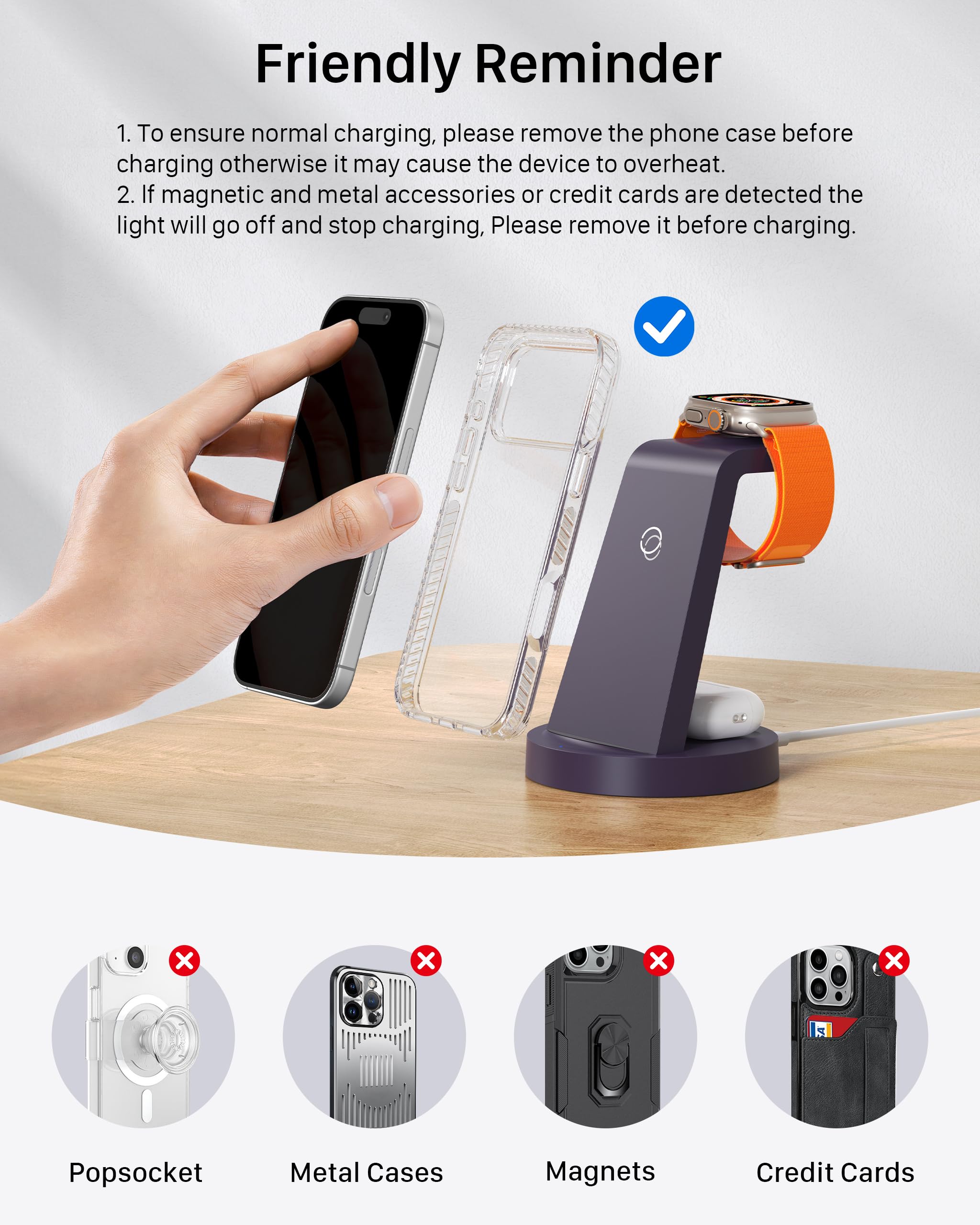 Amazon.com: Anlmz 3 in 1 Charging Station for iPhone - Wireless