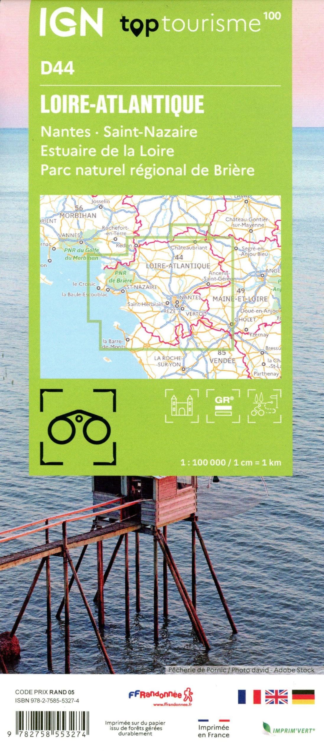 TOP100D44 Loire-Atlantique: 1:100000: 44