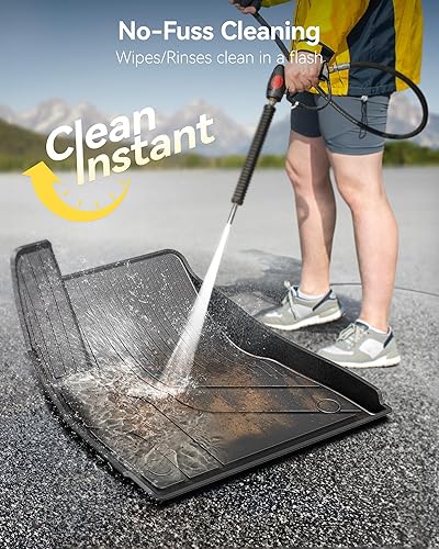 Miniatura 117 de 3W – Tapetes compatibles con Tesla Model Y 2020-2024 y 2025 (no para Juniper), tapetes TPE para todo tipo de clima y revestimiento para maletero