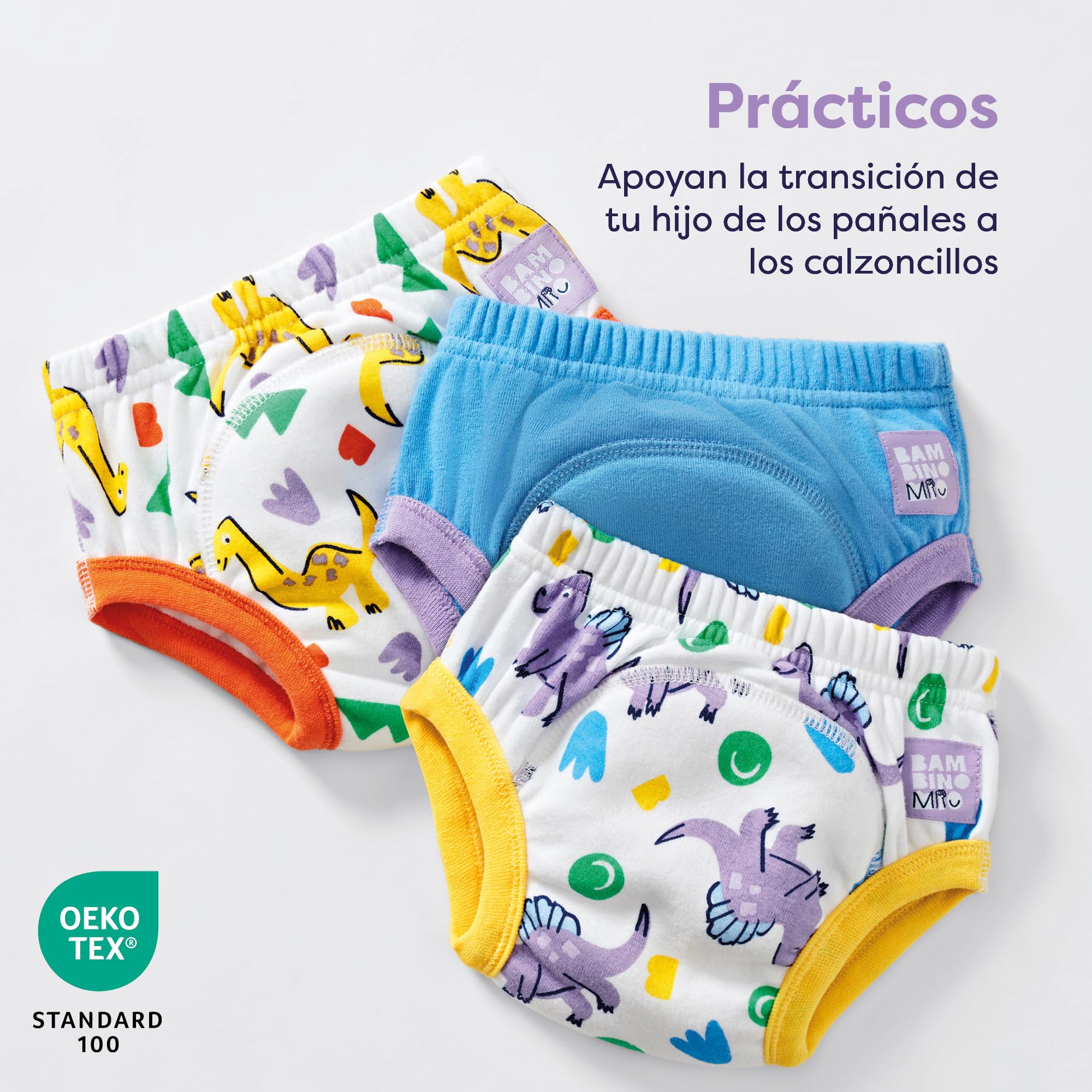 Bambino Mio, pañal de aprendizaje, rosa, 2-3 años, pack de 3