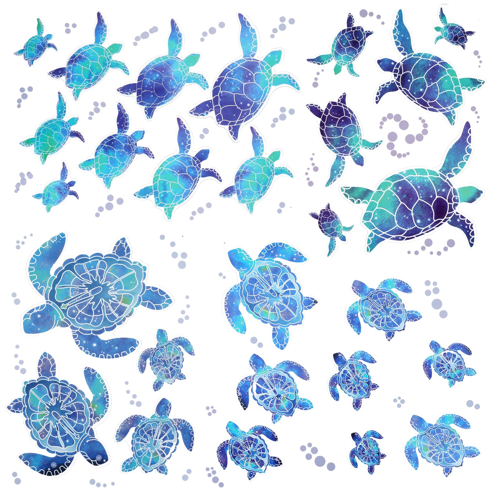 Adesivi Murali Tartaruga Marina - 15 Pezzi Per Bagno, Camera E Decorazioni Baby - Foto 12