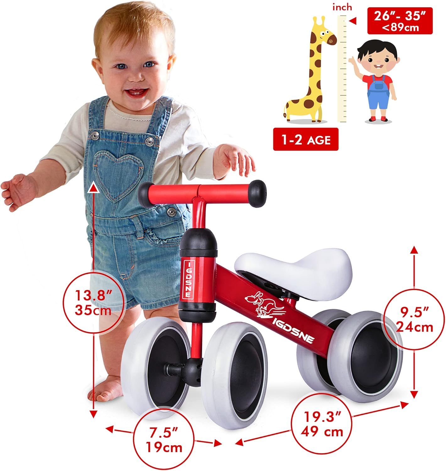Baby balance bike for 1 year old Clearance